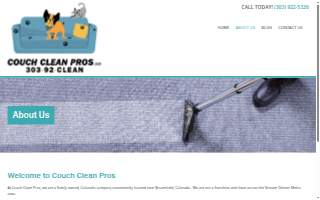 Couch Clean Pros website