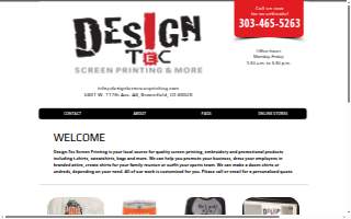 Design-Tec Screen Printing website