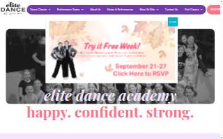 Elite Dance Academy website