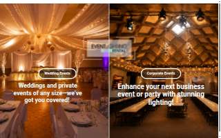 Event Lighting Rental website