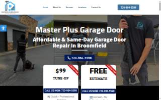 Master plus garage door website