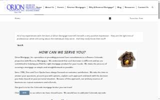 Orion Mortgage, Inc. website