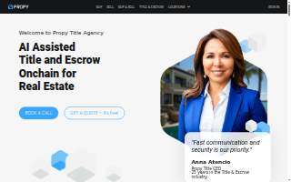 Propy Title and Escrow Agency, Inc - Colorado website