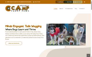 Camp Furry Paws website