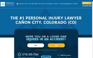 Colorado Springs Personal Injury Lawyers® of Canon City website