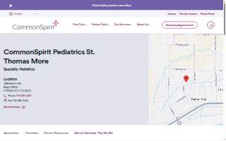 CommonSpirit Pediatrics St. Thomas More website