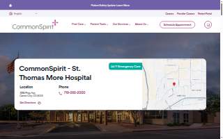 CommonSpirit St. Thomas More Hospital website