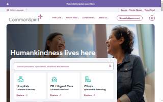 CommonSpirit Urgent Care Canon City website