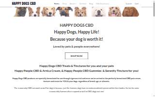 Happy Dogs CBD website