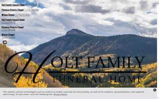 Holt Family Funeral Home website