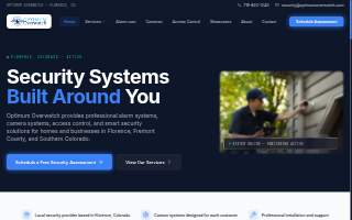 Optimum Overwatch Security Service website
