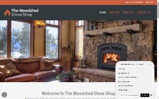 The Woodshed Stove Shop website