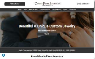 Castle Pines Jewelers website