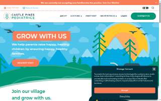 Castle Pines Pediatrics website