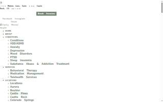 Clarity Mental Health of Castle Pines website