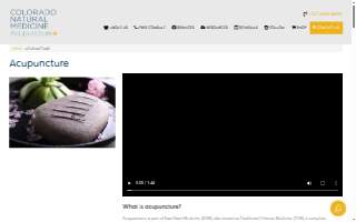 Colorado Natural Medicine + Acupuncture of Castle Pines website