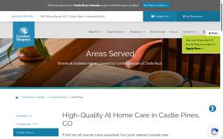 Comfort Keepers Home Care of Castle Pines website