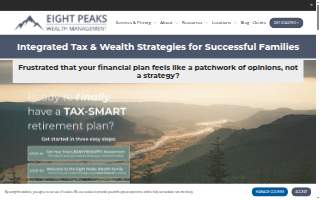 Eight Peaks Wealth Management website