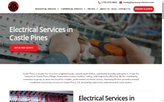 Harmony Electric website
