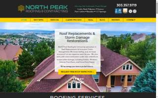North Peak Roofing & Contracting website