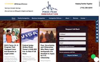 Pikes Peak Immigration LLC website