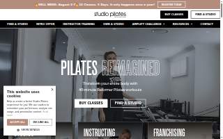 Studio Pilates International Castle Pines website