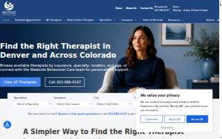 Westside Behavioral Care of Castle Pines website