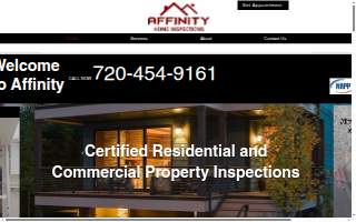 Affinity Home Inspections of Lone Tree website