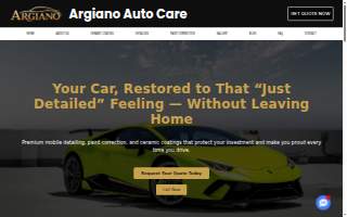 Argiano Auto Care website