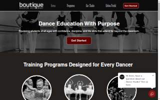 Boutique Dance Academy website