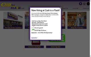 Cash in a Flash Pawn of Castle Rock website