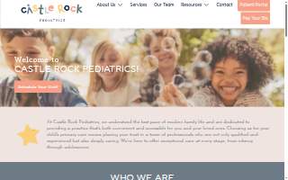 Castle Rock Pediatrics website
