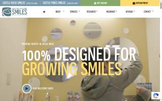 Castle Rock Smiles Pediatric Dentistry website