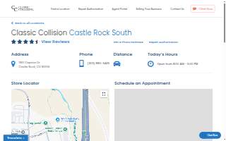 Classic Collision of Castle Rock website