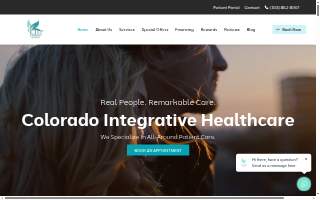 Colorado Integrative Healthcare website