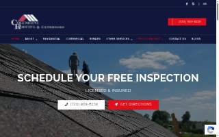 Columbine Roofing & Exteriors of Castle Rock website