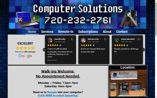 Computer Solutions website