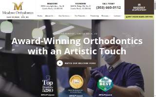 Meadows Orthodontics website
