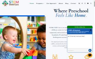 STEM Child Care of Castle Rock website