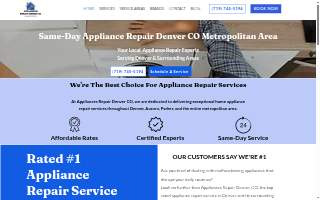 Appliances Repair Denver CO of Centennial website