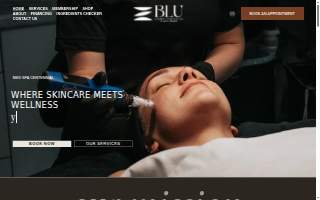 BLU Medical Aesthetics & Wellness website