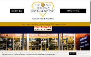 Broadway Jewelry & Pawn website