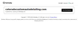 Colorado Custom Auto Detailing website