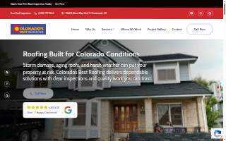 Colorado's Best Roofing website