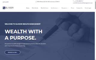 Eliason Wealth Management website