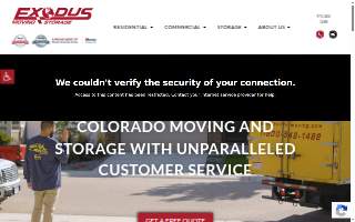 Exodus Moving & Storage website
