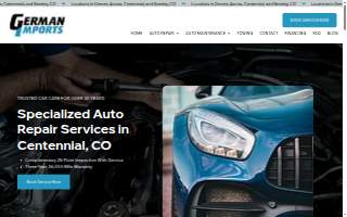 German Imports Car Care website