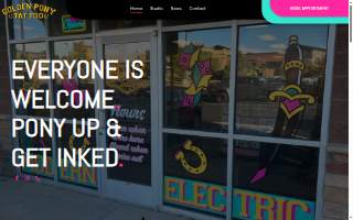 Golden Pony Tattoo website