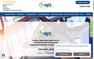 Insight Auto Glass of Sherrelwood website