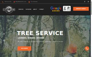 Little Bear Tree Service of Centennial website